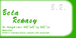bela repasy business card